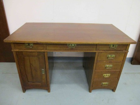 2351 - Psaci stul secese mahagon  135 x 74 cm V - 77 cm  -  PRODANO